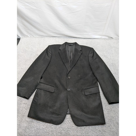Pronto Uomo Other - Pronto Uomo Couture 46L Black 100% Cashmere Mens Blazer Jacket Sport Coat‎ NWOT